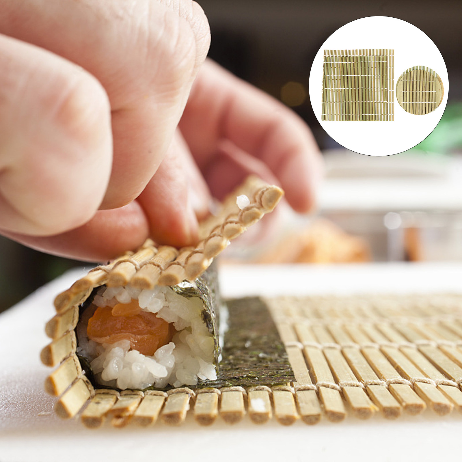 Sushi Mat Bamboo - 4 sztuki mat do zwijania sushi