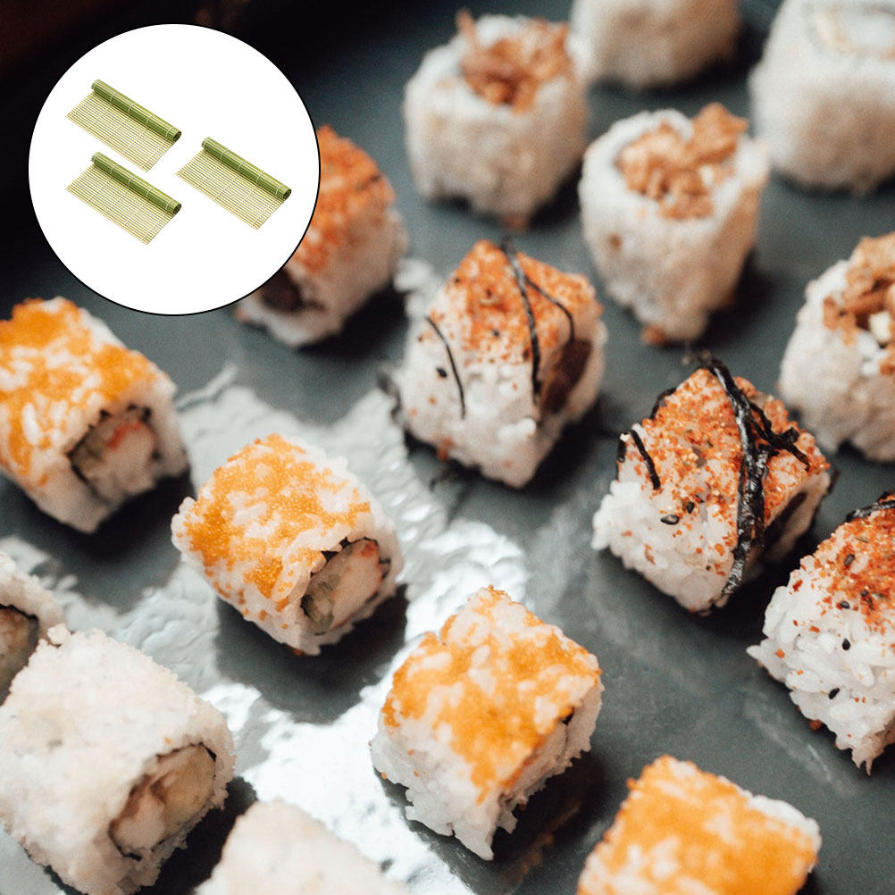Sushi Mat Bamboo - 3 szt. Mata do samodzielnego przygotowywania