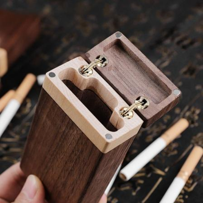 Smoker Box Wood Chip - Wysokiej jakości drewniana etui na papierosy