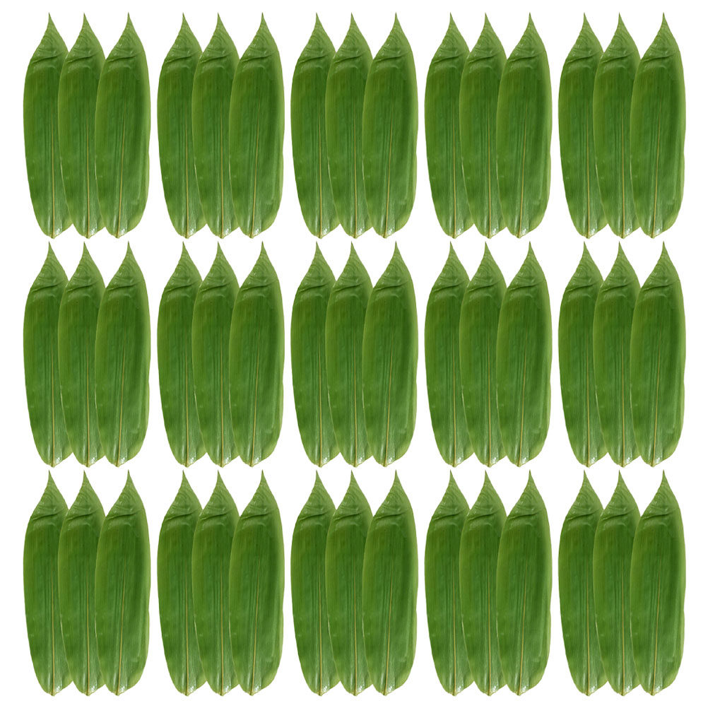 Sushi Mat Bamboo - 200 sztuk sztucznych liści bambusa do