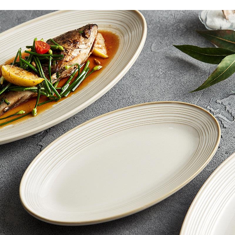Owalne ceramiczne talerze obia – Home Cooking Dinner recenzja i cena