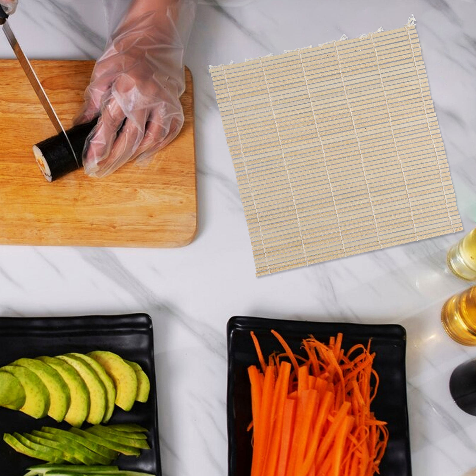 1 szt. Zielona mata bambusowa  – Sushi Mat Bamboo recenzja i cena