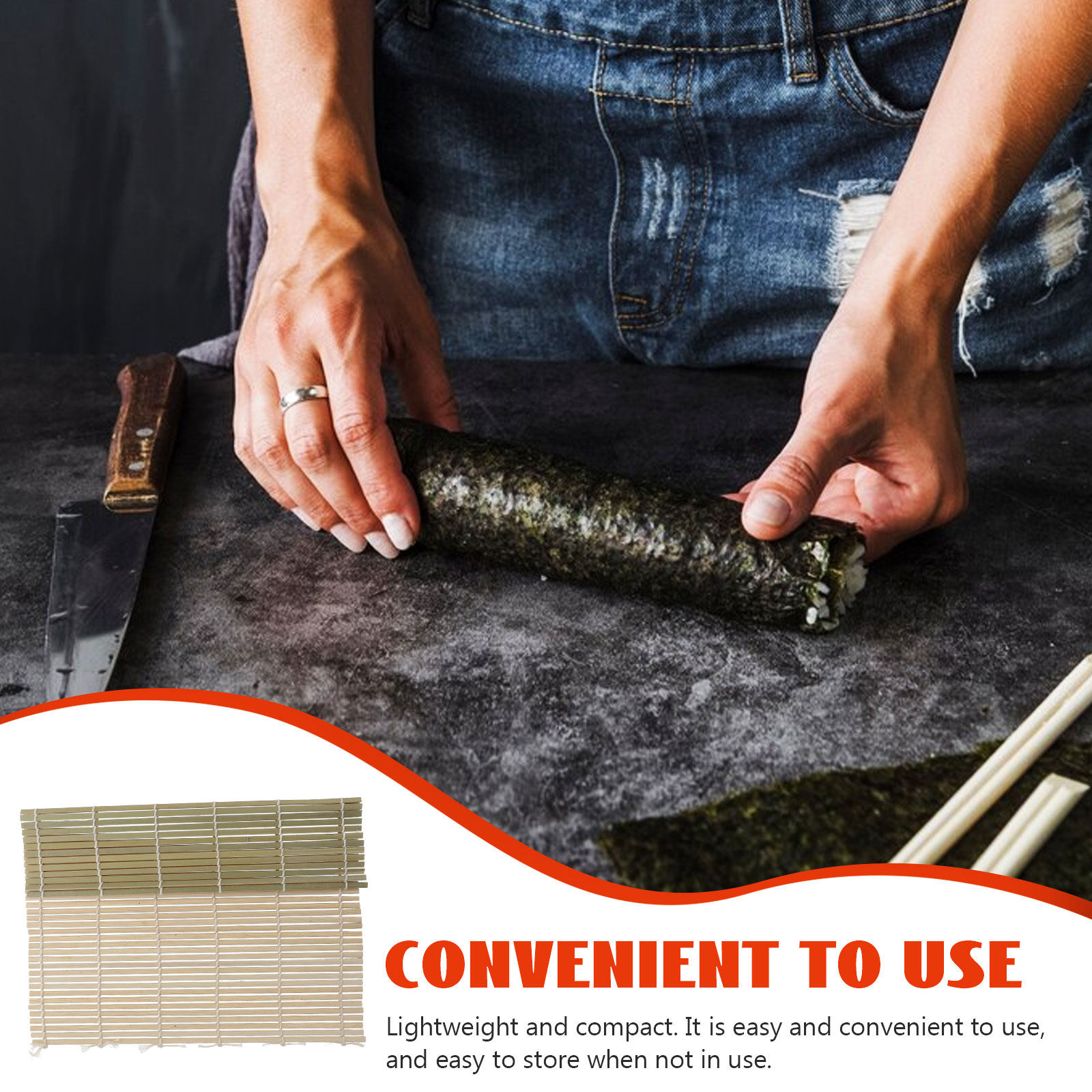 1 szt. Zielona mata bambusowa  – Sushi Mat Bamboo recenzja i cena