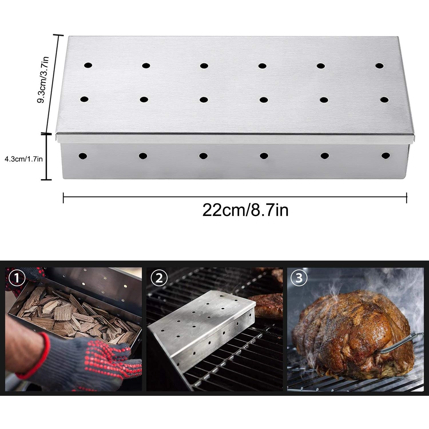 Pojemnik na wióry drzewne ze s – Smoker Box Wood Chip recenzja i cena